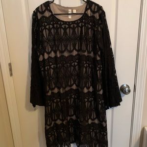 Black and Nude Dress